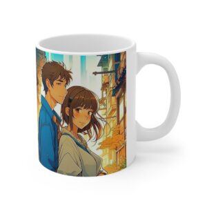Cute Manga Couple Valentines Day – Ceramic Mugs, 11oz, 15oz