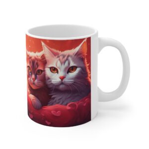 Valentine’s Day Love Cats – Ceramic Mugs, 11oz, 15oz