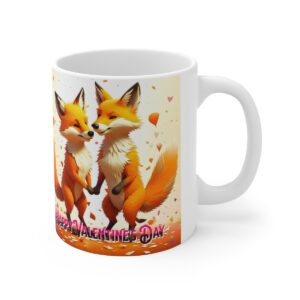 Valentine’s Day Fox Couple – Ceramic Mugs, 11oz, 15oz