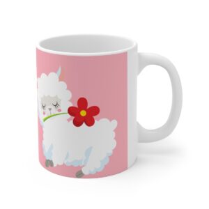 You are My Cup of Tea Valentine’s Day Llama – Ceramic Mugs, 11oz, 15oz