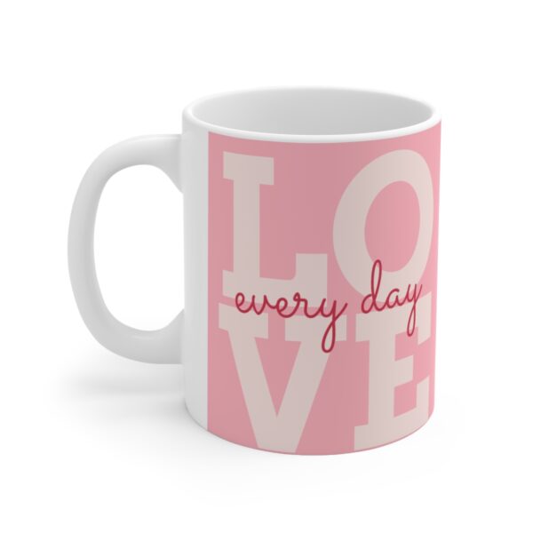 Valentine’s Day Love Fox Couple – pink – Ceramic Mugs, 11oz, 15oz