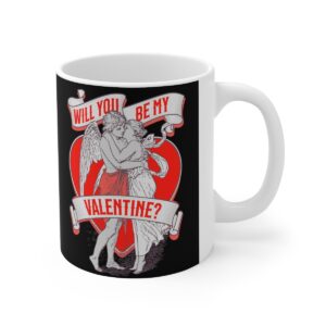 Will You Be My Valentine – black – Ceramic Mugs, 11oz, 15oz