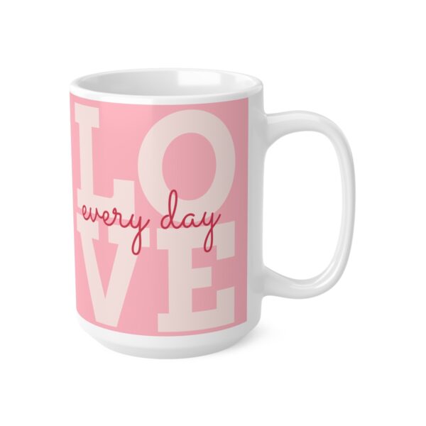 Love Every Day Valentine’s Day Dancing Couple – pink – Ceramic Mugs, 11oz, 15oz