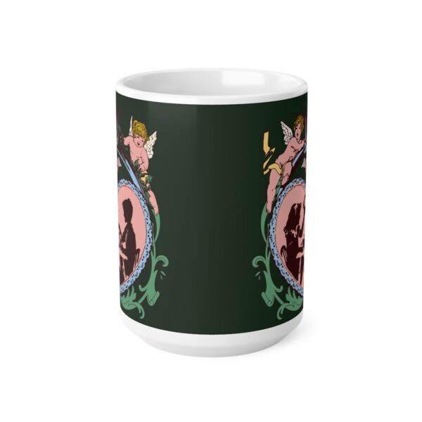 Victorian Love and Cherubs – green – Ceramic Mugs, 11oz, 15oz
