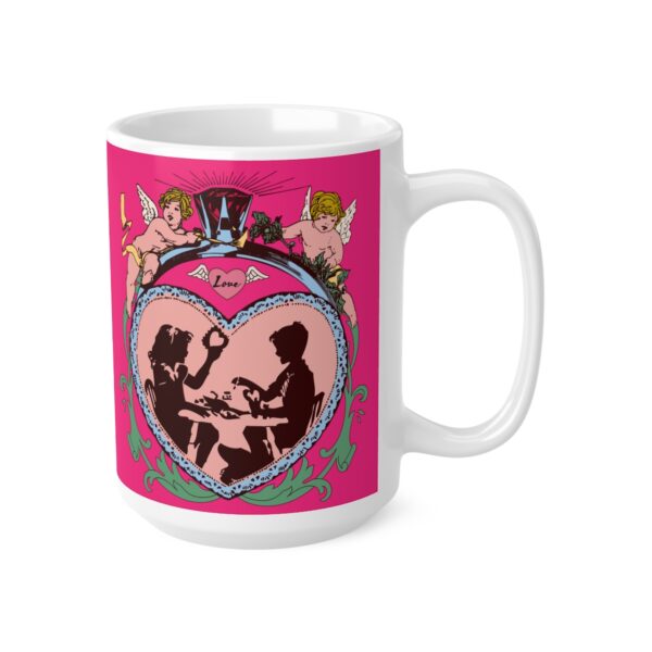 Victorian Love and Cherubs – pink – Ceramic Mugs, 11oz, 15oz