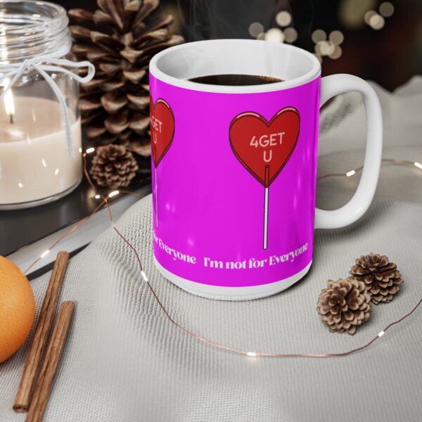 Forget You Anti Valentine’s Day Sarcastic Lollipop – pink – Ceramic Mugs, 11oz, 15oz