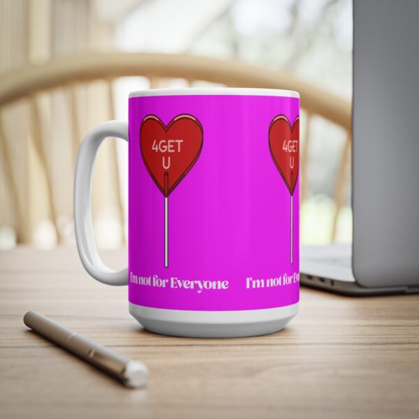 Forget You Anti Valentine’s Day Sarcastic Lollipop – pink – Ceramic Mugs, 11oz, 15oz