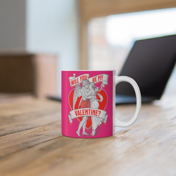 Will You Be My Valentine – pink – Ceramic Mugs, 11oz, 15oz